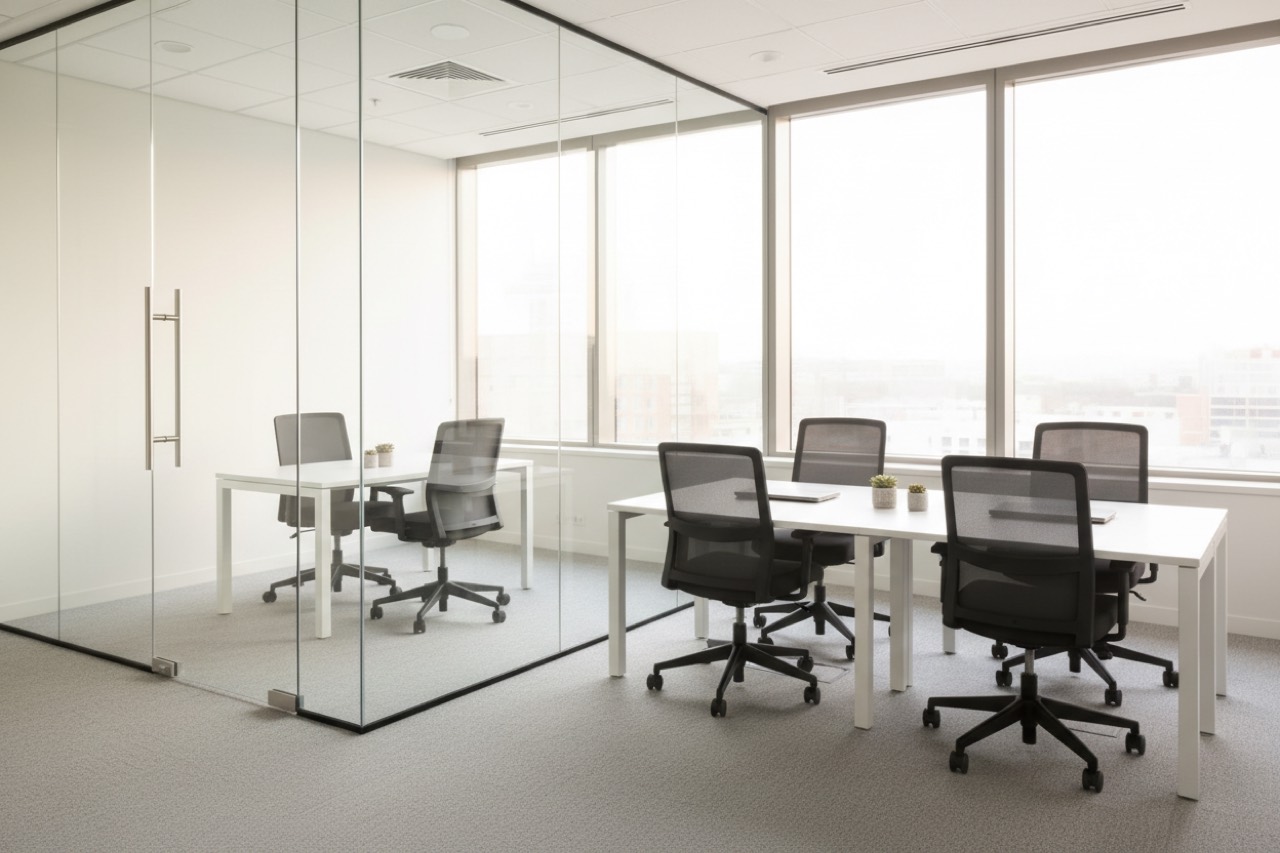 Commercial cleaning — a freshly cleaned space
